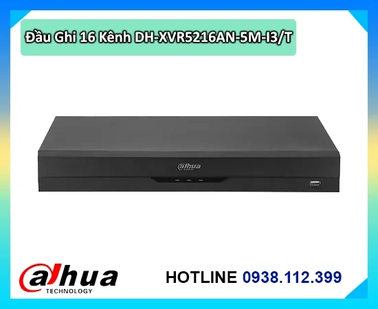 Lắp đặt camera Đầu Thu DH-XVR5216AN-5M-I3/T Dahua