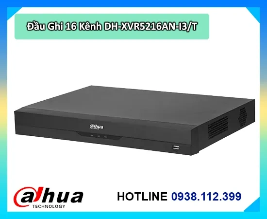 Lắp đặt camera Đầu ghi Dahua DH-XVR5216AN-I3/T