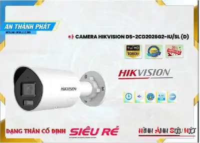 Lắp đặt camera Camera IP Hikvision DS-2CD2026G2-IU/SL(D)