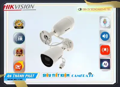 Lắp đặt camera Camera Hikvision DS-2CD2026G2-IU/SL