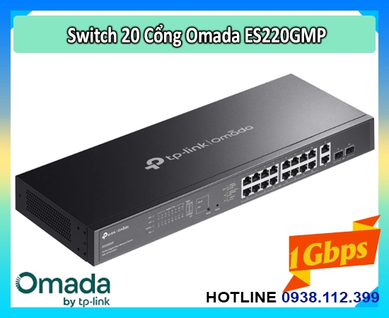 Lắp đặt camera Swtich ES220GMP 18 Port PoE