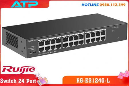 Lắp đặt camera Switch Ruijie RG-ES124G-L 24 Port