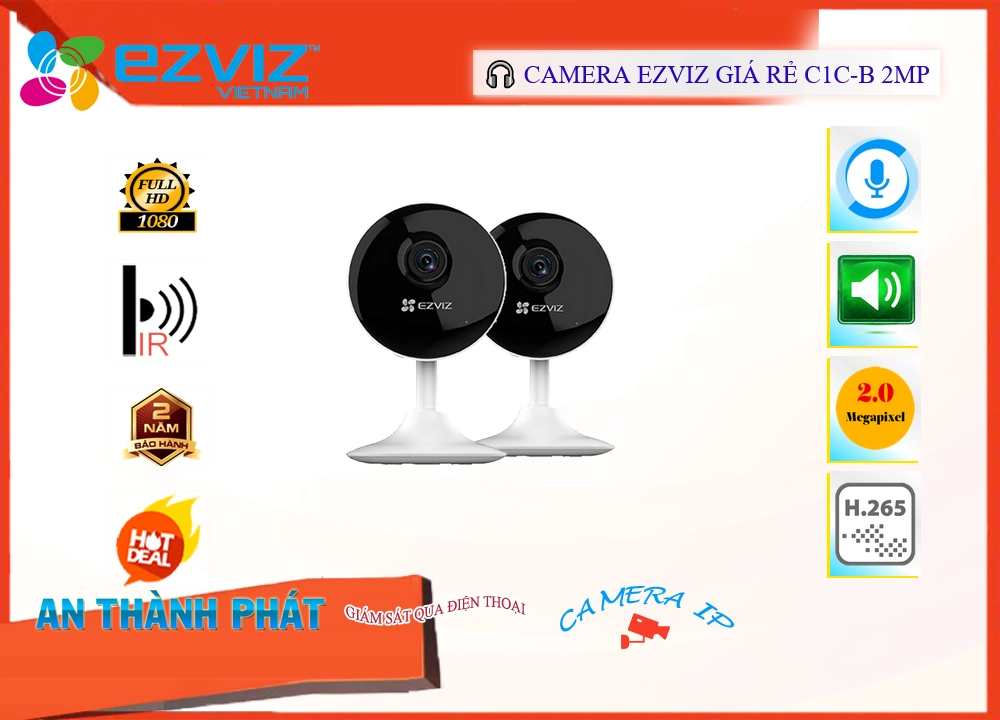 ✅ C1C-B 2MP Camera Thiết kế Đẹp Wifi Ezviz,Giá C1C-B 2MP,C1C-B 2MP Giá Khuyến Mãi,bán Camera IP Wifi Wifi Ezviz C1C-B
