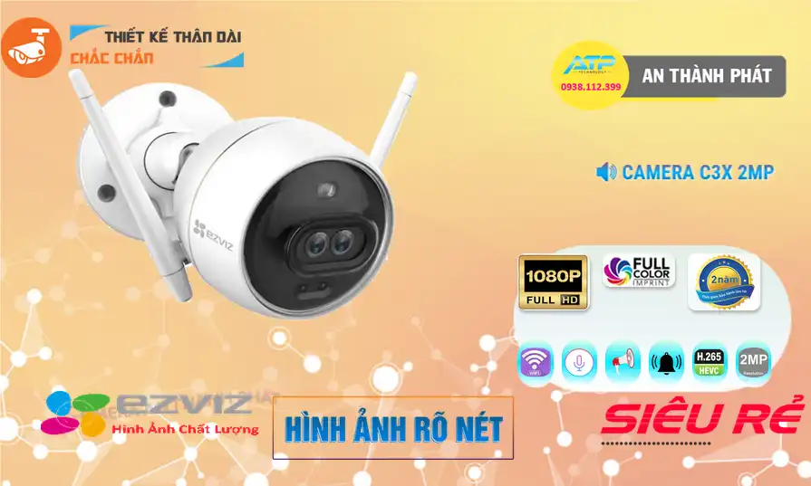 Camera Ezviz <b>C3X 2MP</b>