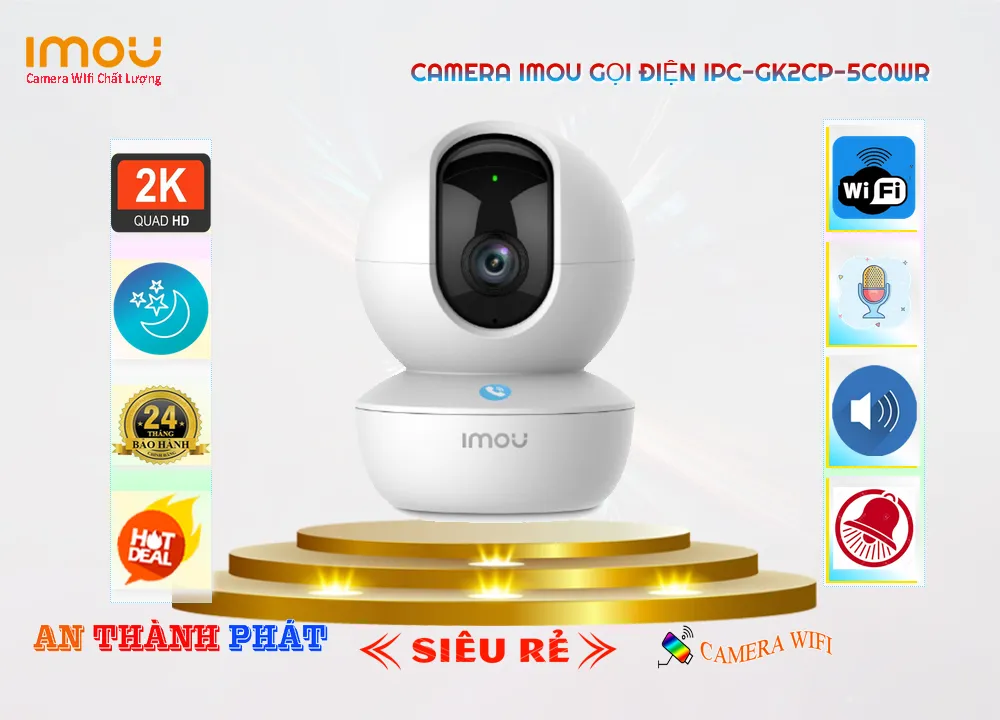 Camera Imou Xoay 360 Gọi Điện IPC-GK2CP-5C0WR,IPC GK2CP 5C0WR,Giá Bán ,IPC-GK2CP-5C0WR 5.0 MP  Giá Hãng,Nơi bán  Camera quan sát IPC-GK2CP-5C0WR,thông số IPC-GK2CP-5C0WR,IPC-GK2CP-5C0WR Giá rẻ nhất,IPC-GK2CP-5C0WR bán rẻ,IPC-GK2CP-5C0WR Chính hãng,Bán rẻ IPC-GK2CP-5C0WR,tuổi thọ IPC-GK2CP-5C0WR,Giá  IP Wifi IPC-GK2CP-5C0WR,phân phối IPC-GK2CP-5C0WR,IPC-GK2CP-5C0WR Giá Thấp Nhất
