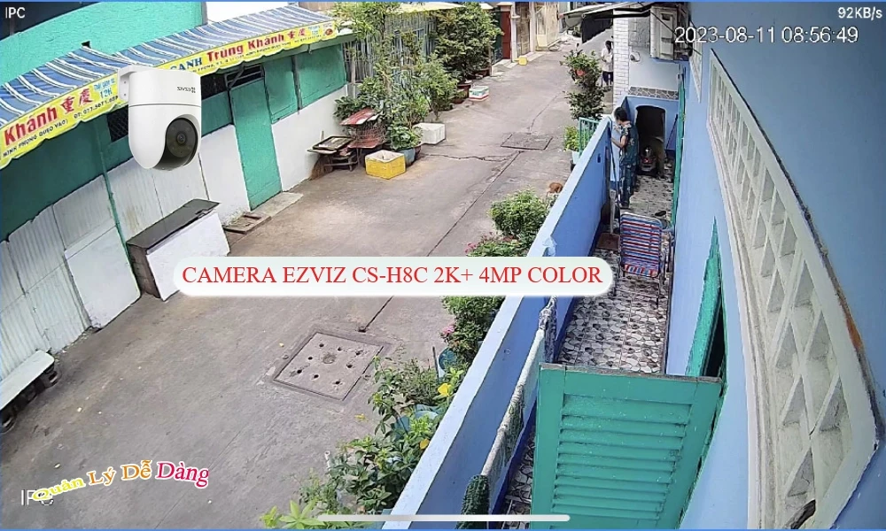 Camera CS-H8C 2K+ 4MP Color Wifi ✲