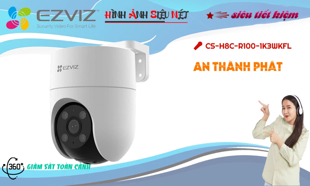 Camera CS-H8c-R100-1K3WKFL Wifi Ezviz Camera CS-H8c-R100-1K3WKFL Wifi Ezviz