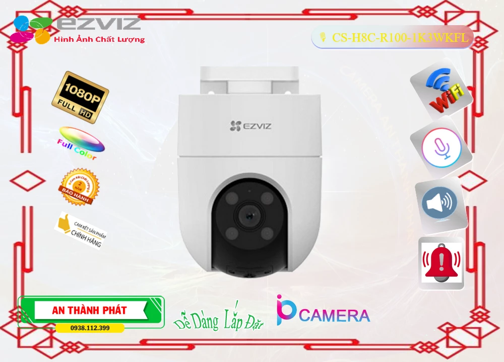 Camera CS-H8c-R100-1K3WKFL Wifi Ezviz Camera CS-H8c-R100-1K3WKFL Wifi Ezviz