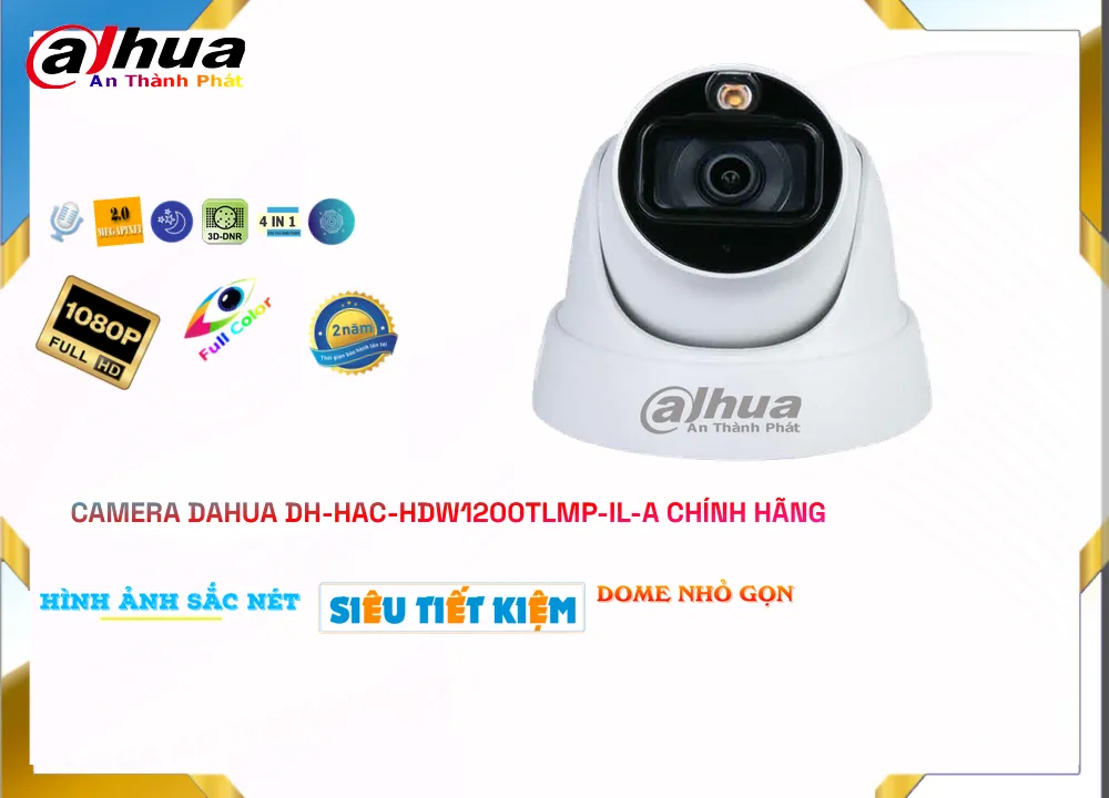 Camera Dahua Thiết kế Đẹp DH-HAC-HDW1200TLMP-IL-A Camera Dahua Thiết kế Đẹp DH-HAC-HDW1200TLMP-IL-A