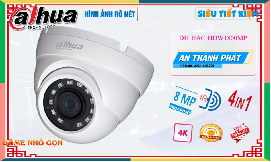 Camera DH-HAC-HDW1800MP Dahua Giá rẻ Camera DH-HAC-HDW1800MP Dahua Giá rẻ