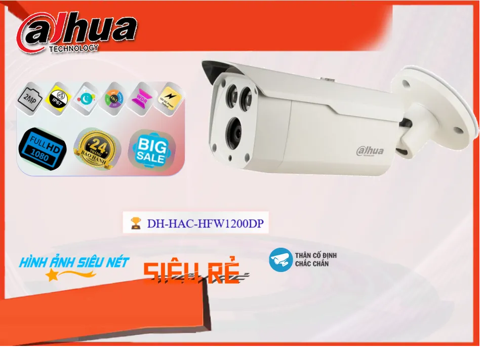 Camera DH-HAC-HFW1200DP Giá rẻ Camera DH-HAC-HFW1200DP Giá rẻ