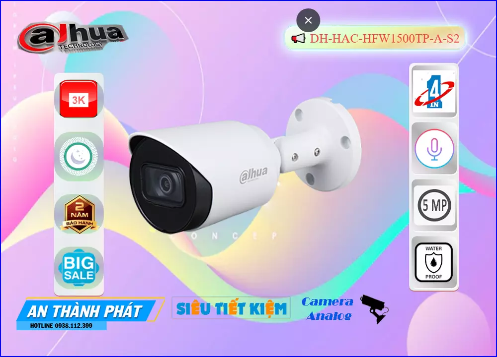 Camera Dahua DH-HAC-HFW1500TP-A-S2 Có Ghi Âm,DH HAC HFW1500TP A S2,Giá Bán ,DH-HAC-HFW1500TP-A-S2 5.0 MP  Chiết khấu cao,cửa hàng bán  Loại Camera an ninh DH-HAC-HFW1500TP-A-S2,thông số DH-HAC-HFW1500TP-A-S2,DH-HAC-HFW1500TP-A-S2 giá mới nhất,DH-HAC-HFW1500TP-A-S2 bán rẻ,DH-HAC-HFW1500TP-A-S2 Chính hãng,Bán rẻ DH-HAC-HFW1500TP-A-S2,tuổi thọ DH-HAC-HFW1500TP-A-S2,Giá  HD Anlog DH-HAC-HFW1500TP-A-S2,Bán Sỉ DH-HAC-HFW1500TP-A-S2,DH-HAC-HFW1500TP-A-S2 chiết khấu cao