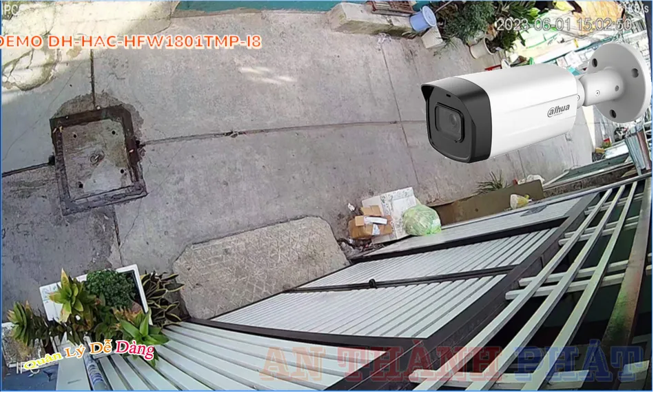 DH-HAC-HFW1801TMP-I8 Camera An Ninh Thiết kế Đẹp