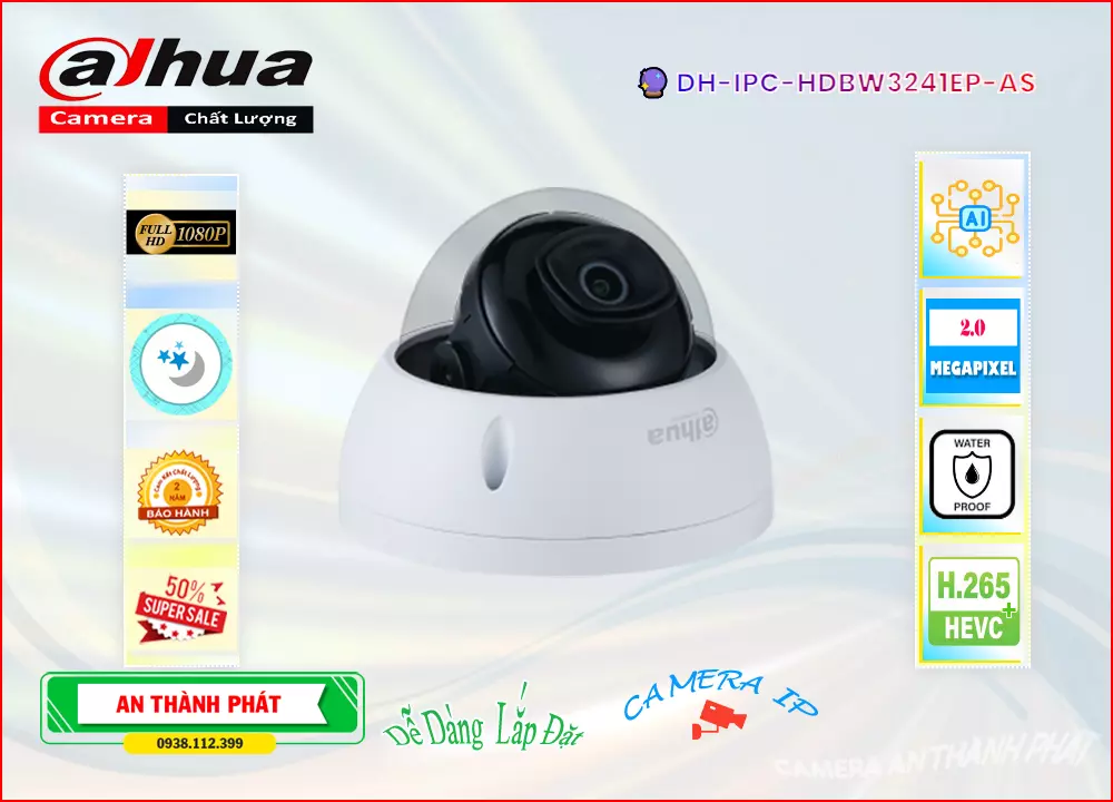 Thông số camera dahua chát lượng cao thông minh DH-IPC-HDBW3241EP-AS