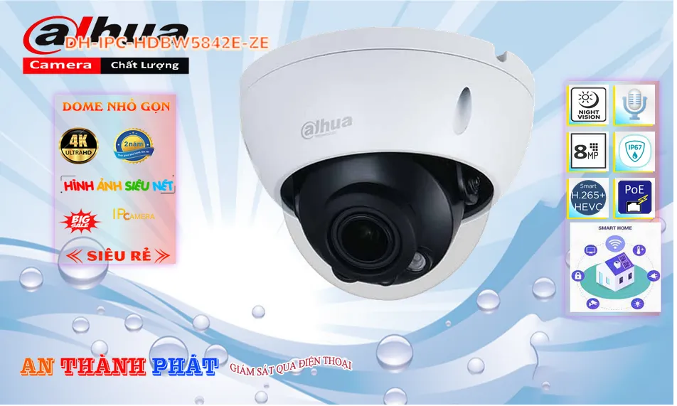 Camera An Ninh  Dahua DH-IPC-HDBW5842E-ZE Chất Lượng