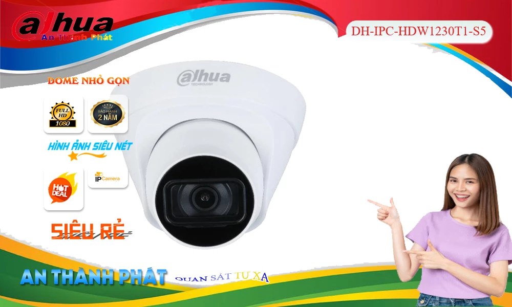 ❂ Camera DH-IPC-HDW1230T1-S5 Dahua Tiết Kiệm ❂ Camera DH-IPC-HDW1230T1-S5 Dahua Tiết Kiệm