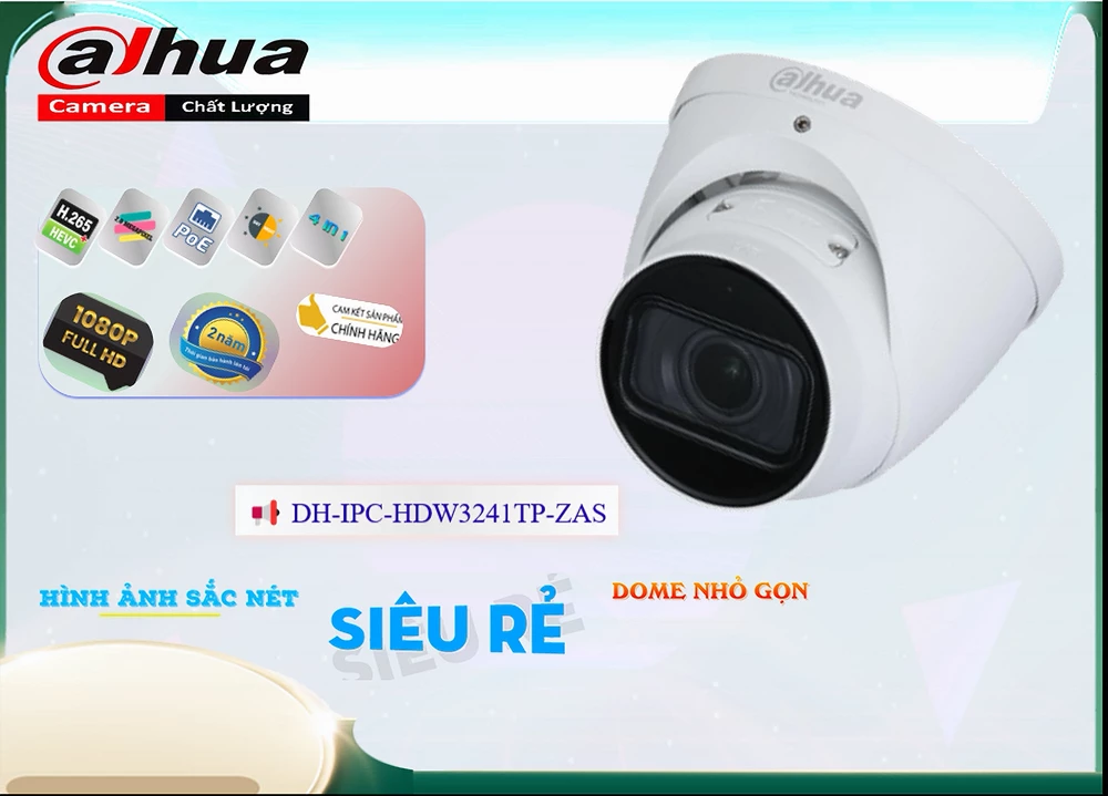 DH-IPC-HDW3241TP-ZAS Camera Dahua Mẫu Đẹp DH-IPC-HDW3241TP-ZAS Camera Dahua Mẫu Đẹp
