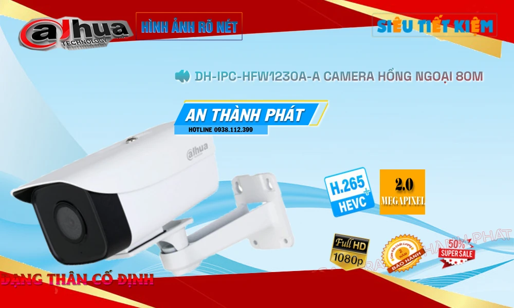 Camera Dùng Bộ Trọn Bộ Camera An Ninh Khu Phố DH-IPC-HFW1230A-A