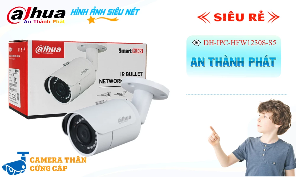 DH-IPC-HFW1230S-S5 Camera Sắc Nét Dahua DH-IPC-HFW1230S-S5 Camera Sắc Nét Dahua