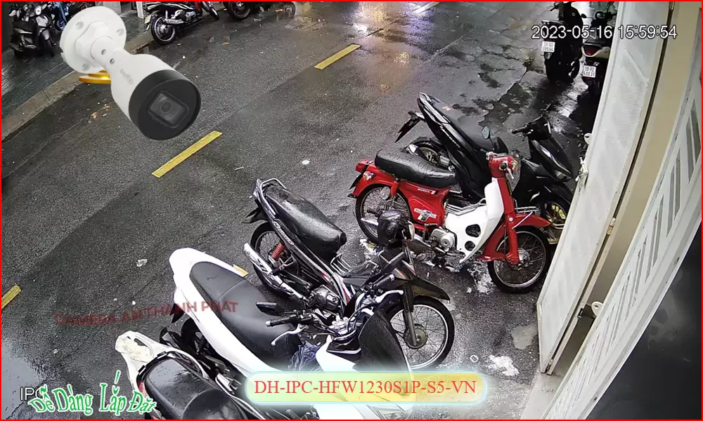Hình demo sản phẩm camera dahua giá rẻ