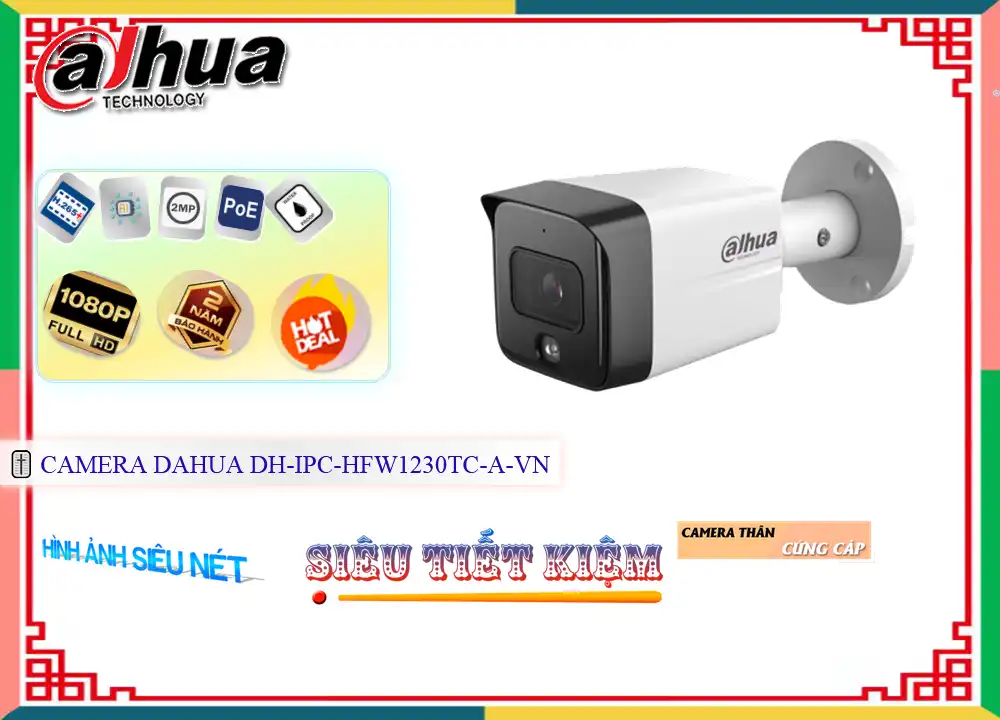 Camera Dahua DH-IPC-HFW1230TC-A-VN Camera Dahua DH-IPC-HFW1230TC-A-VN