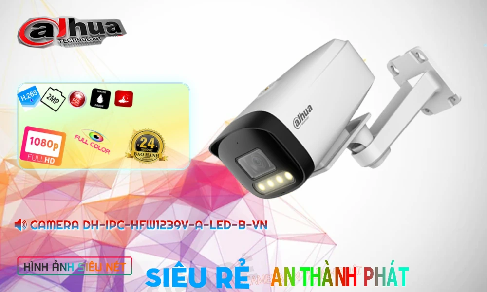 Camera IP Dahua Ngoài Trời DH-IPC-HFW1239V-A-LED-B-VN Camera IP Dahua Ngoài Trời DH-IPC-HFW1239V-A-LED-B-VN