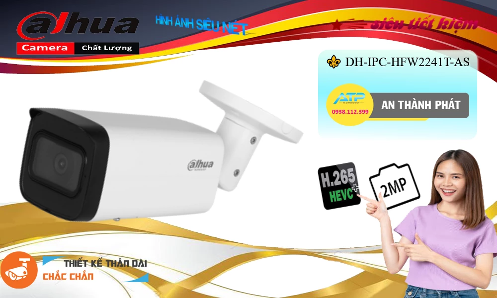 DH-IPC-HFW2241T-AS Dahua Sắc Nét DH-IPC-HFW2241T-AS Dahua Sắc Nét