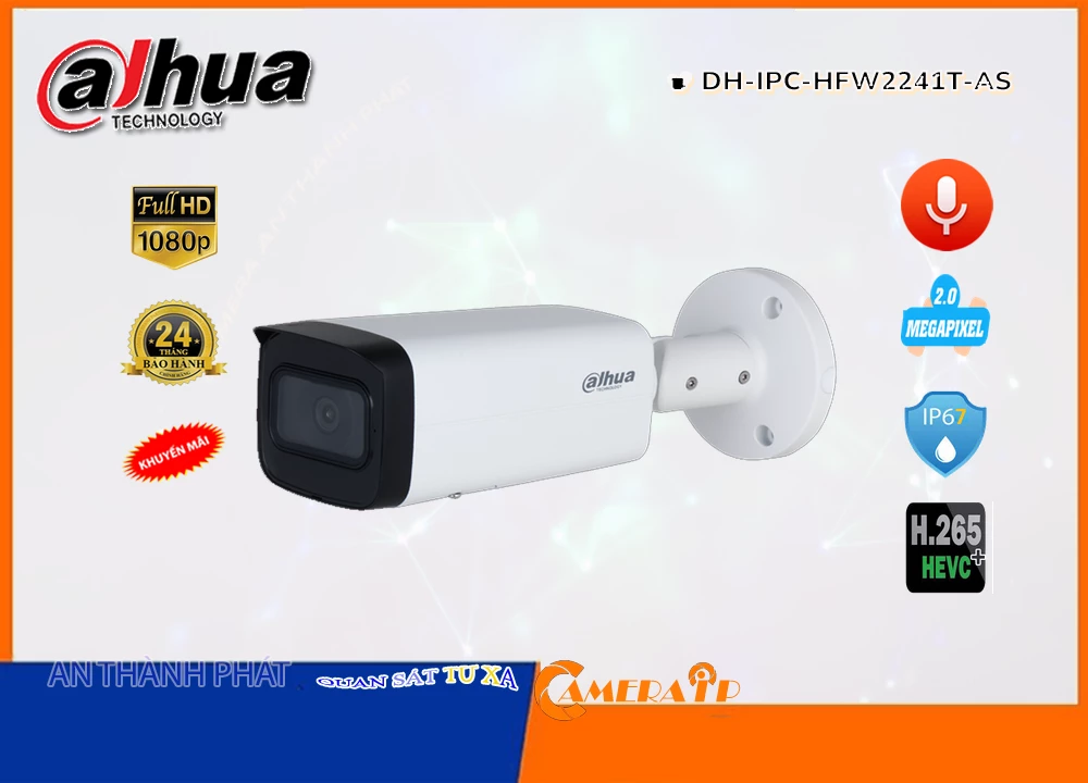 DH-IPC-HFW2241T-AS Dahua Sắc Nét DH-IPC-HFW2241T-AS Dahua Sắc Nét