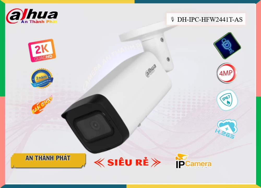 DH-IPC-HFW2441T-AS Camera Dahua Thiết kế Đẹp DH-IPC-HFW2441T-AS Camera Dahua Thiết kế Đẹp
