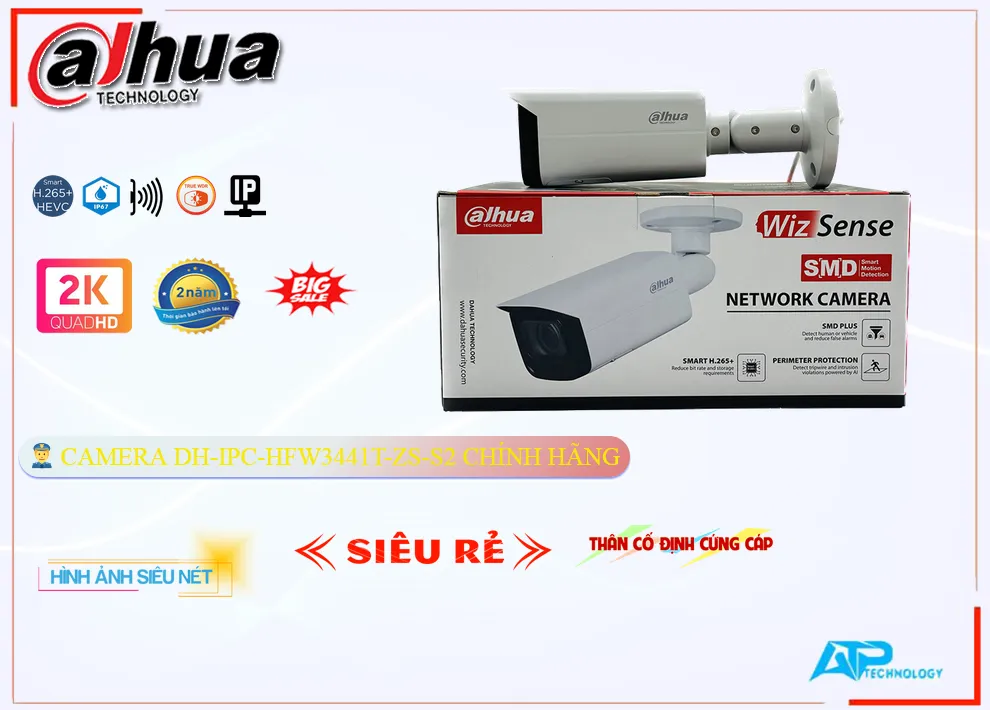 ۞ Camera An Ninh Dahua DH-IPC-HFW3441T-ZS-S2 Công Nghệ Mới ۞ Camera An Ninh Dahua DH-IPC-HFW3441T-ZS-S2 Công Nghệ Mới