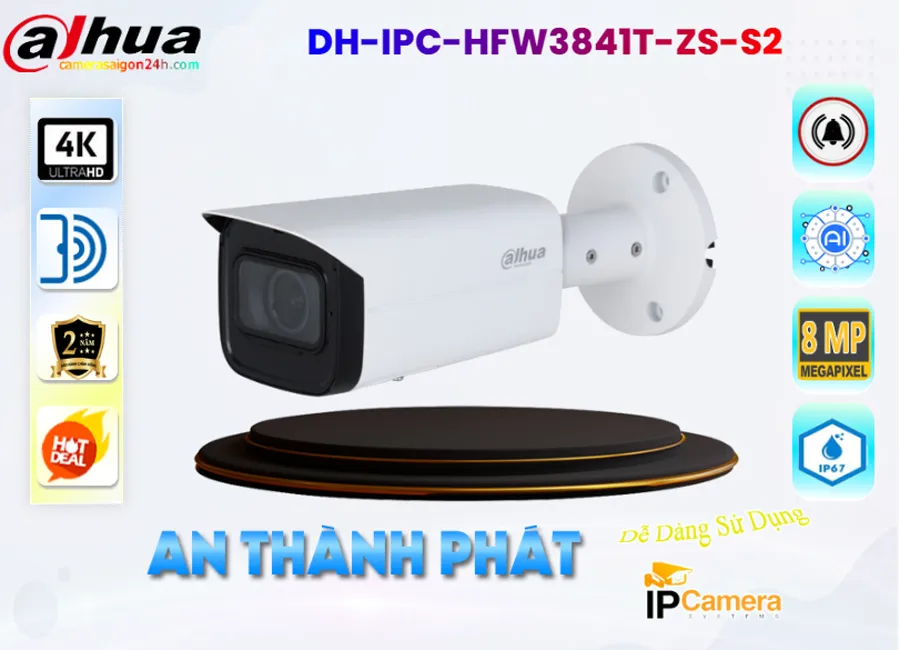 Camera IP Dahua Thân DH-IPC-HFW3841T-ZS-S2,Giá DH-IPC-HFW3841T-ZS-S2 Cấp Nguồ Qua Dây Mạng ,phân phối DH-IPC-HFW3841T-ZS-S2, Camera Giá re DH-IPC-HFW3841T-ZS-S2 Bán Lỗ,DH-IPC-HFW3841T-ZS-S2 Giá Thấp Nhất,công nghê DH-IPC-HFW3841T-ZS-S2 8.0 MP Siêu sắc nét Ultra 4k với 8MP ,DH-IPC-HFW3841T-ZS-S2 Công Nghệ Mới,thông số DH-IPC-HFW3841T-ZS-S2,DH-IPC-HFW3841T-ZS-S2 sale mạnh,DH-IPC-HFW3841T-ZS-S2 Giá Hãng,DH-IPC-HFW3841T-ZS-S2 Tiết kiệm,DH-IPC-HFW3841T-ZS-S2 mới,Bán giá rẻ DH-IPC-HFW3841T-ZS-S2