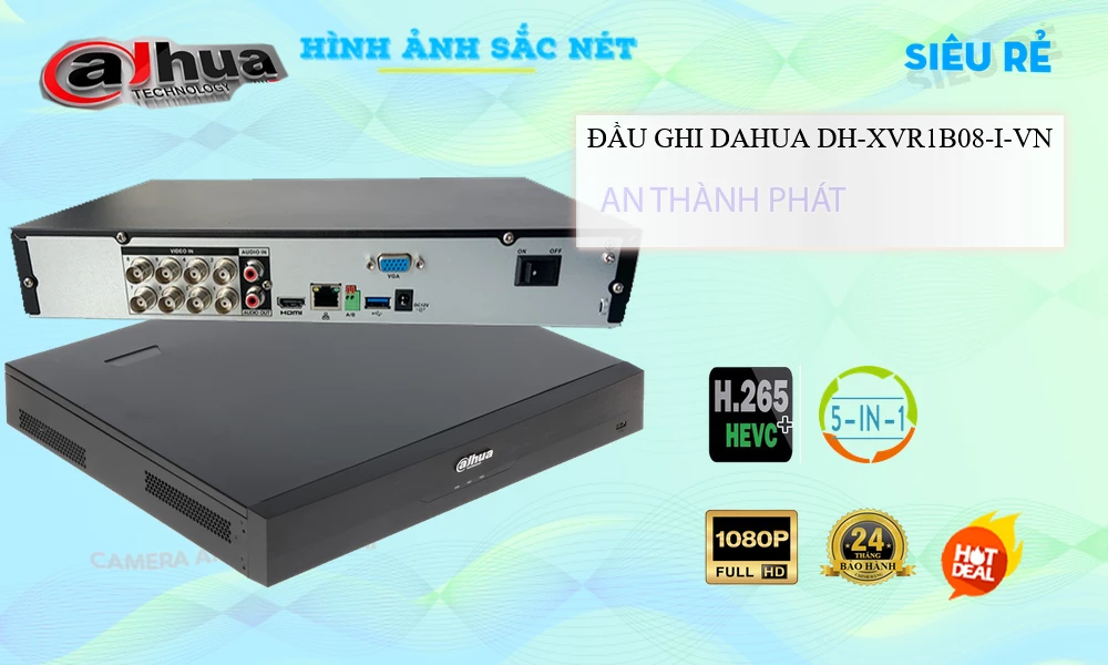 Đầu Ghi Dahua DH-XVR1B08-I-VN Đầu Ghi Dahua DH-XVR1B08-I-VN