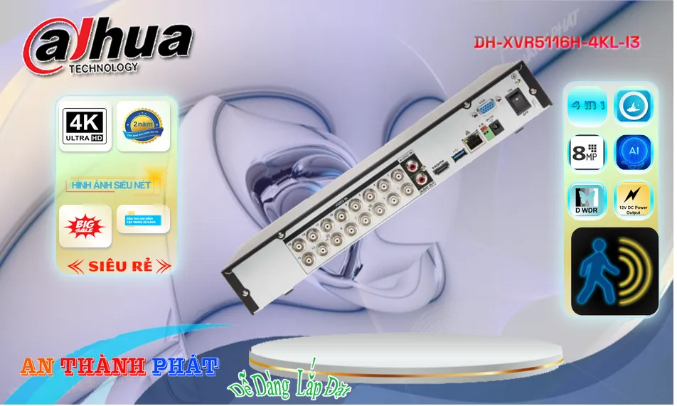 DH-XVR5116H-4KL-I3Thị Bị Ghi Hình Sắc Nét Dahua DH-XVR5116H-4KL-I3Thị Bị Ghi Hình Sắc Nét Dahua