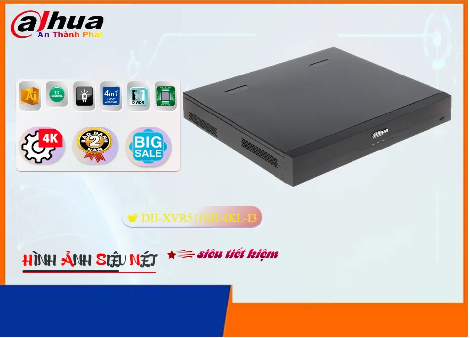 DH-XVR5116H-4KL-I3Thị Bị Ghi Hình Sắc Nét Dahua DH-XVR5116H-4KL-I3Thị Bị Ghi Hình Sắc Nét Dahua