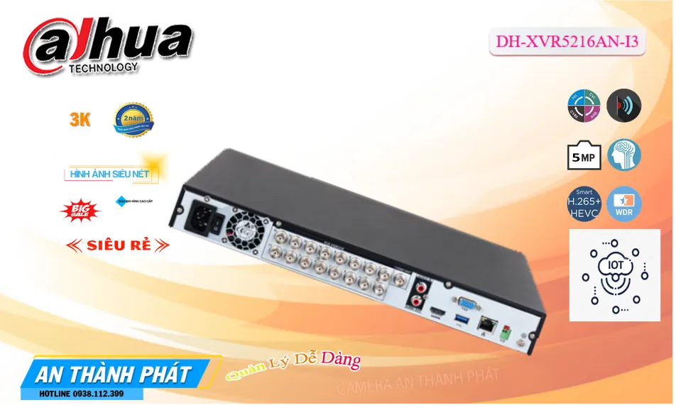 DH-XVR5216AN-I3 Dahua Chức Năng Cao Cấp DH-XVR5216AN-I3 Dahua Chức Năng Cao Cấp