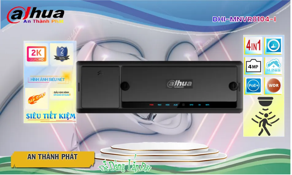 Đầu Ghi Dahua Thiết kế Đẹp DHI-MNVR8104-I Đầu Ghi Dahua Thiết kế Đẹp DHI-MNVR8104-I