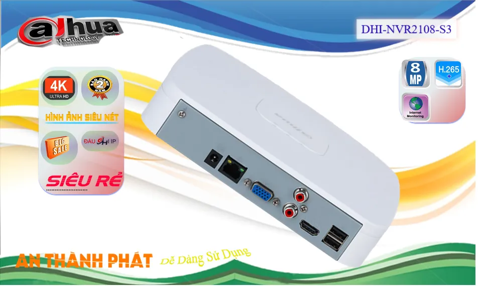 Đầu Ghi DHI-NVR2108-S3 Chất Lượng