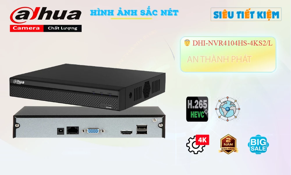 DHI-NVR4104HS-4KS2/LThiết Bị Ghi Hình Chức Năng Cao Cấp Dahua DHI-NVR4104HS-4KS2/LThiết Bị Ghi Hình Chức Năng Cao Cấp Dahua