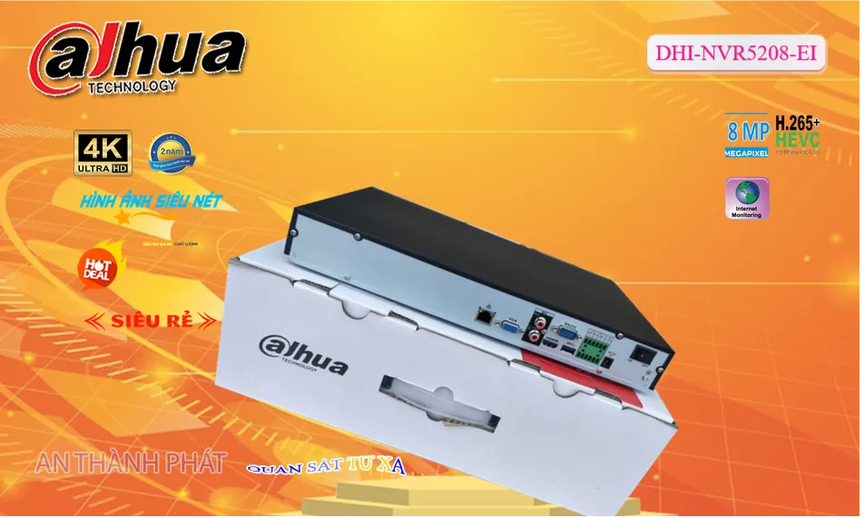 Đầu Thu KTS Dahua DHI-NVR5208-EI Hình Ảnh Đẹp Đầu Thu KTS Dahua DHI-NVR5208-EI Hình Ảnh Đẹp