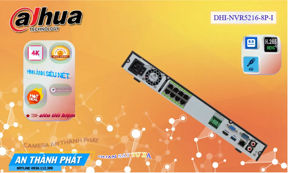 Đầu Ghi Camera DHI-NVR5216-8P-I