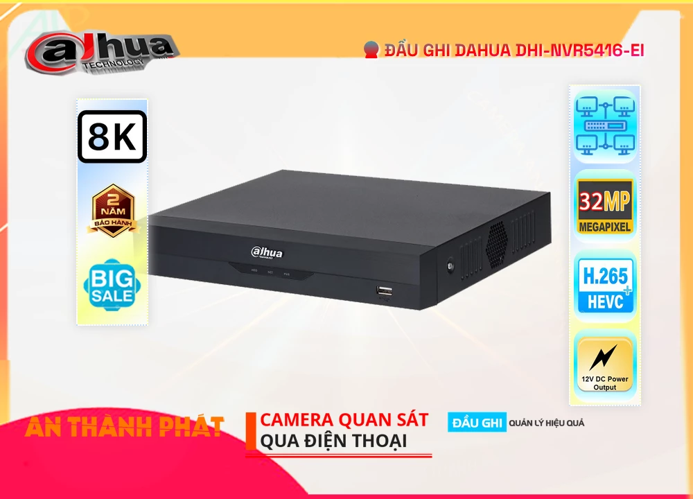 ✮ Đầu Ghi Dahua Giá rẻ DHI-NVR5416-EI ✮ Đầu Ghi Dahua Giá rẻ DHI-NVR5416-EI