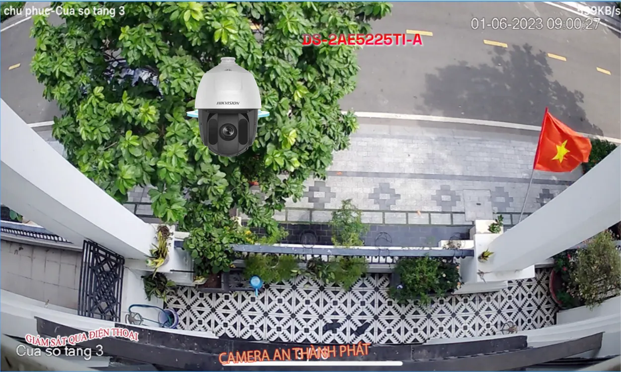 Camera DS-2AE5225TI-A hồng ngoại 150m Camera DS-2AE5225TI-A hồng ngoại 150m