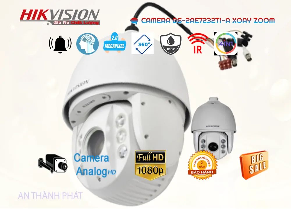 Camera DS-2AE7232TI-A Xoay Zoom Camera DS-2AE7232TI-A Xoay Zoom