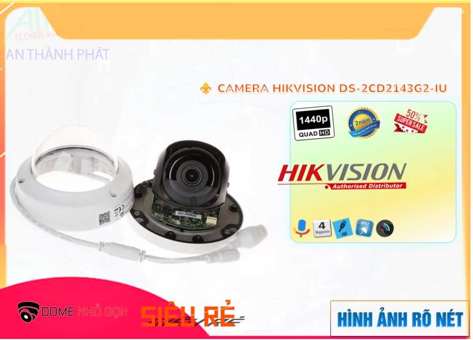 Camera DS-2CD2143G2-IU Hikvision Thiết kế Đẹp Camera DS-2CD2143G2-IU Hikvision Thiết kế Đẹp