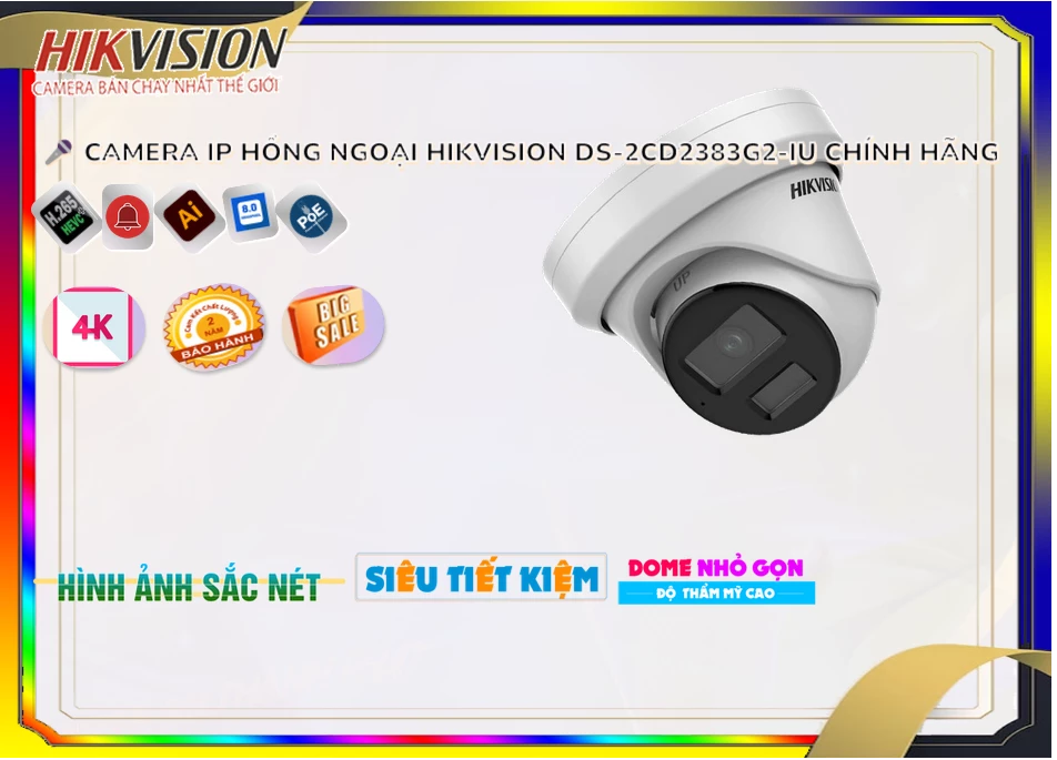 Camera DS-2CD2383G2-IU Mẫu Đẹp Camera DS-2CD2383G2-IU Mẫu Đẹp