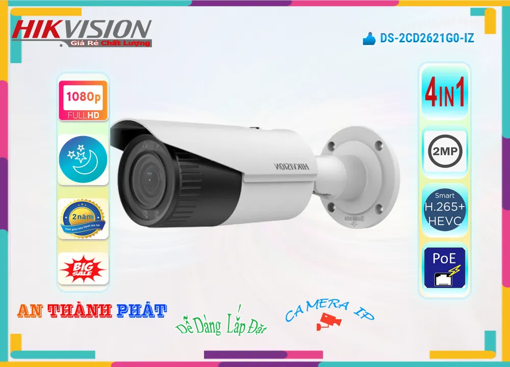 Camera DS-2CD2621G0-IZ Chất Lượng Camera DS-2CD2621G0-IZ Chất Lượng