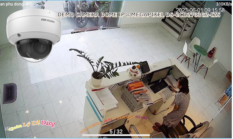Camera An Ninh  Hikvision DS-2CD2783G2-IZS Hình Ảnh Đẹp
