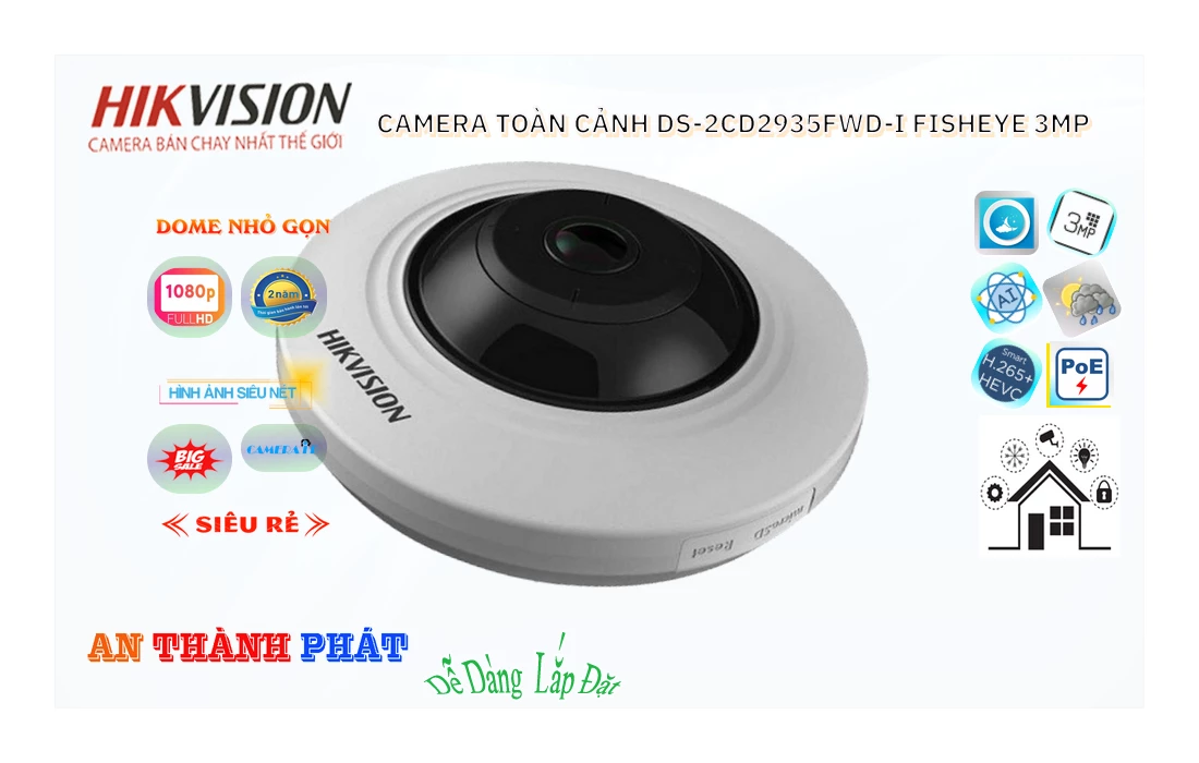 DS-2CD2935FWD-I Camera Hikvision Sắc Nét DS-2CD2935FWD-I Camera Hikvision Sắc Nét
