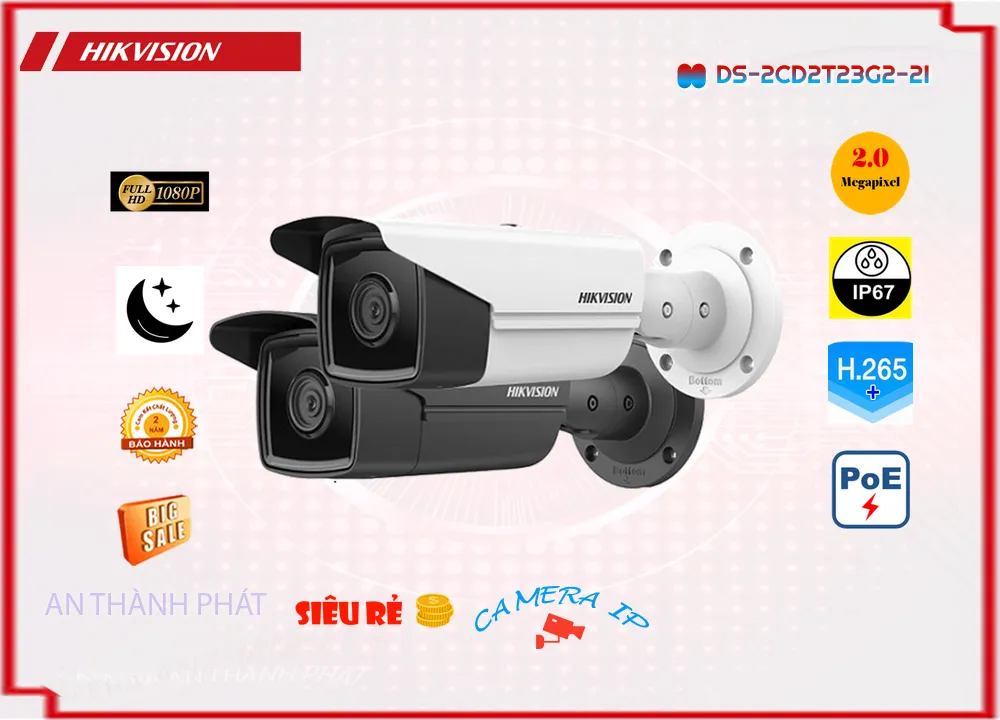 DS-2CD2T23G2-2I Camera An Ninh Chức Năng Cao Cấp DS-2CD2T23G2-2I Camera An Ninh Chức Năng Cao Cấp