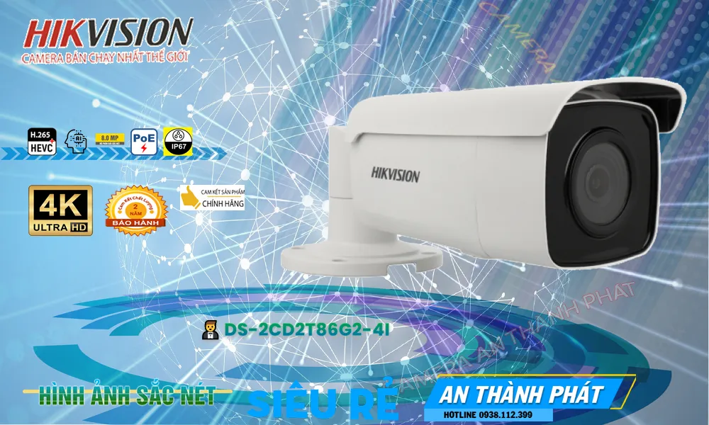 DS-2CD2T86G2-4I Hikvision Thiết kế Đẹp DS-2CD2T86G2-4I Hikvision Thiết kế Đẹp